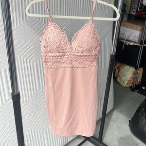 Lace bodice thin strap party summer dress